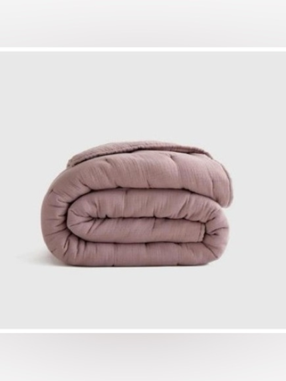 New Quince Organic Cotton Gauze Dream Quilt King/CalKing MSRP $169.90 Fig
